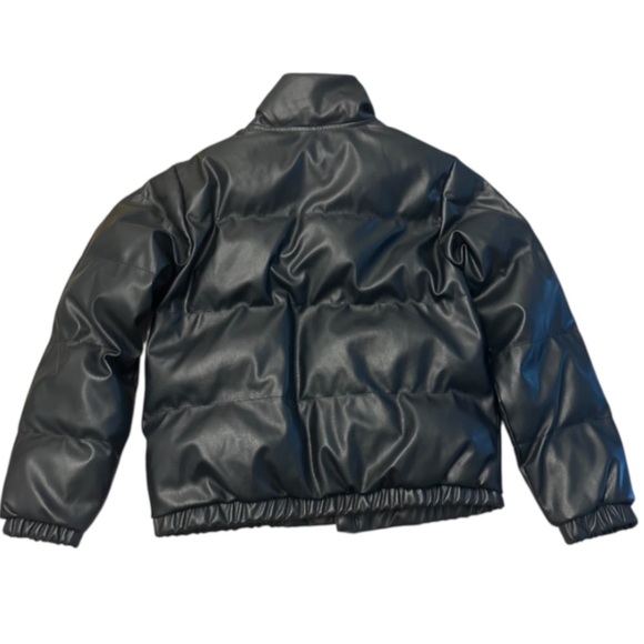 Art Class Crop Black Puffer Jacket Girls L - Picture 2 of 8